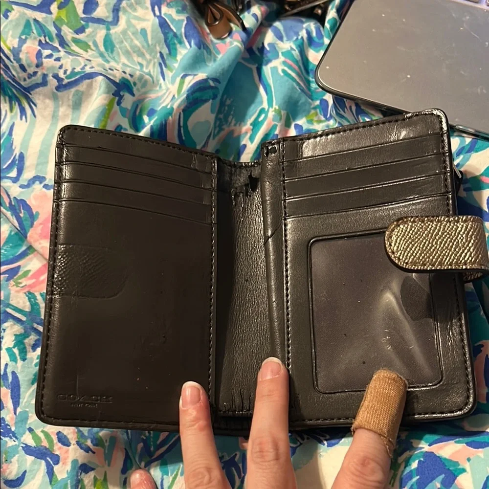 Coach Signature Brown Wallet - Picture 3 of 4